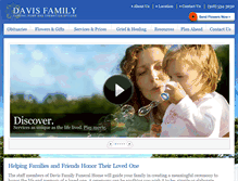 Tablet Screenshot of davisfamilyfuneralhome.com